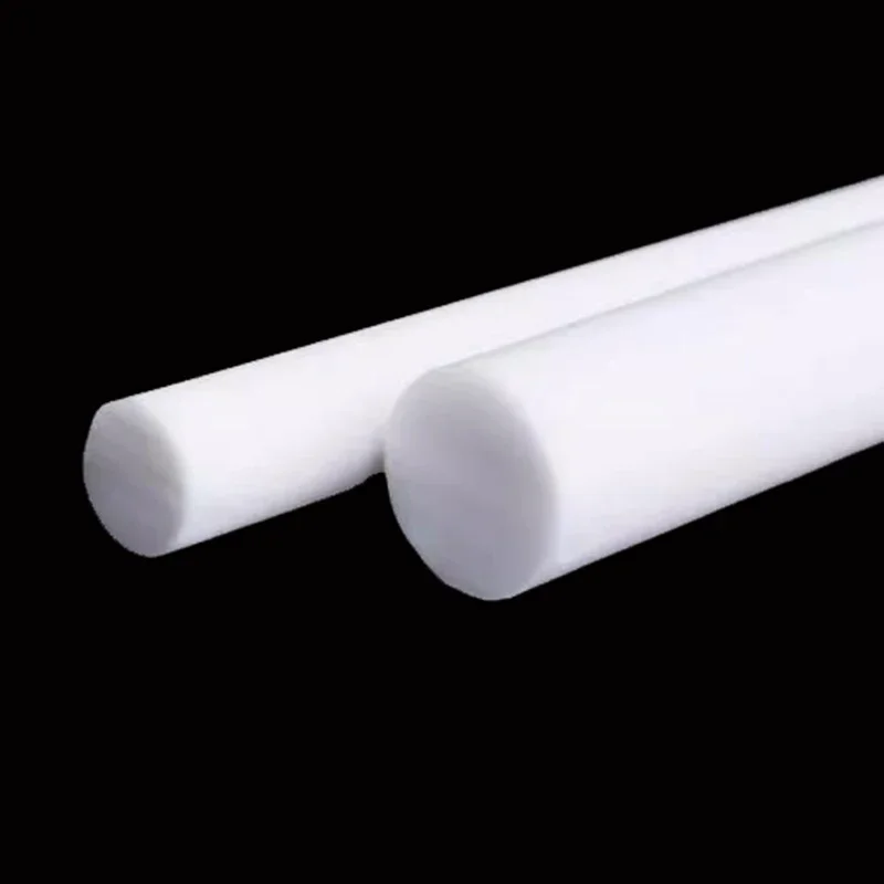 Varilla de politetrafluoroetileno blanca, 1 piezas de diámetro, 5mm ~ 30mm, respetuosa con el medio ambiente, no tóxica, DIY, de plástico PTFE, longitud de 500mm