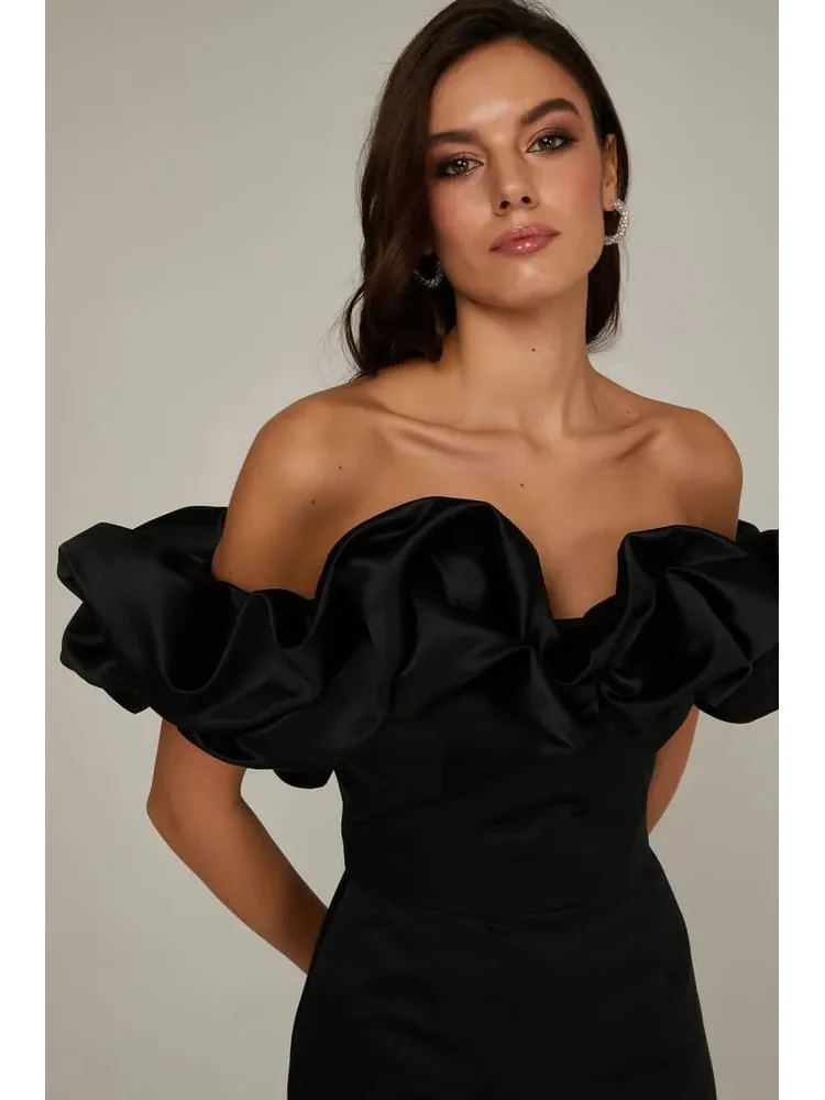 Women's Off Shoulder Ruffles Flower Party Dress, Sexy Bodycon Dresses, Elegant Female Package Hips, Night Party, Event Celebrate - AliExpress 200000345 Women's Off Shoulder Ruffles Flower Party Dress, Sexy Bodycon Dresses, Elegant Female Package Hips, Night Party, Event Celebrate - AliExpress 200000345