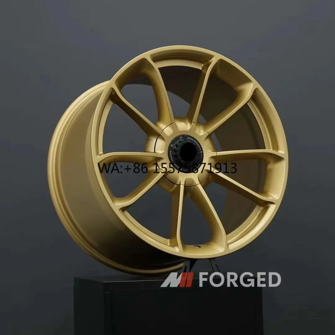 

For Forged Vintage Gold Center Lock Wheels for Porsche 911 GT3 Turbo S 18 to 24 Inch Custom Wheels Rims