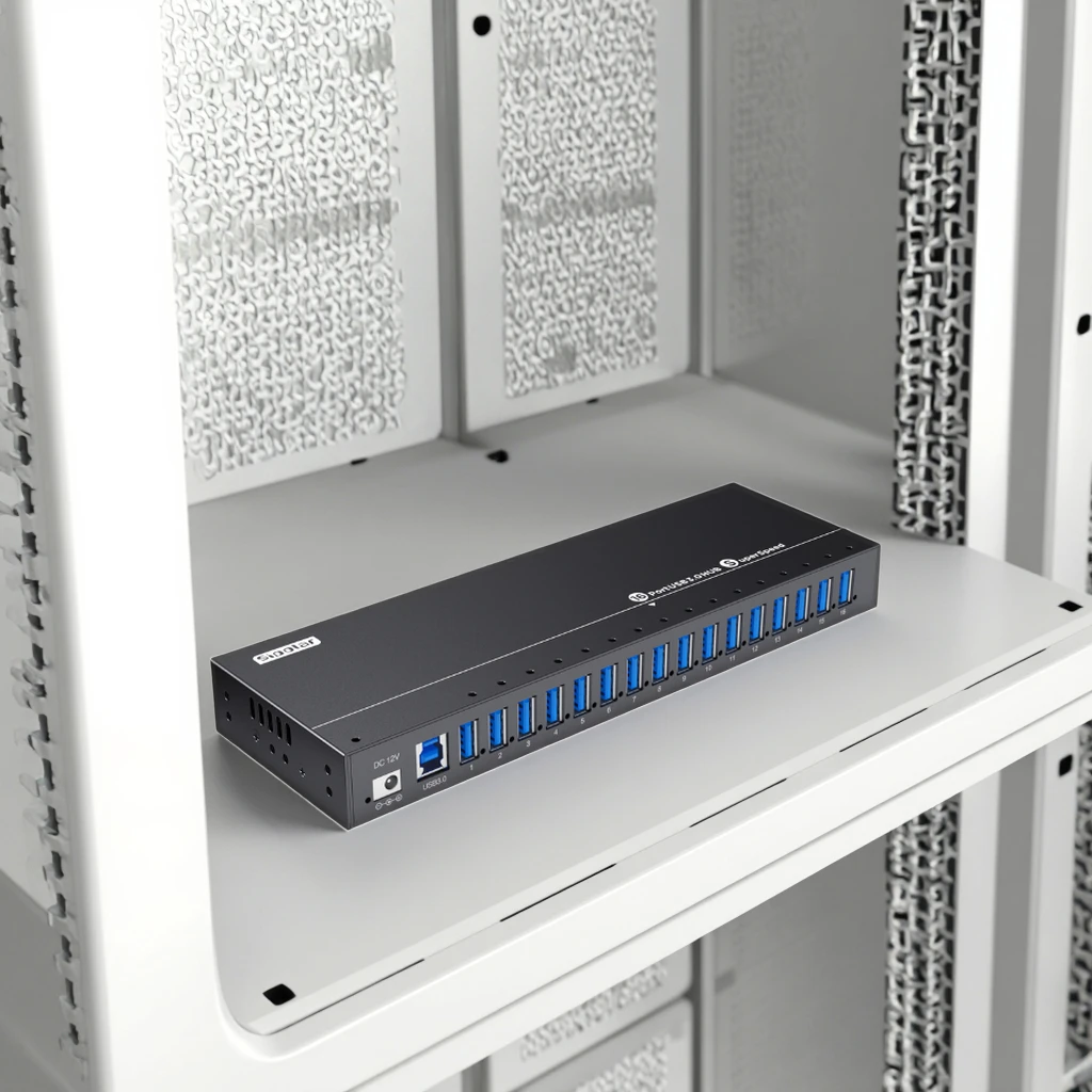 USB-хаб A316 на 16 портов для нескольких телефонов и планшетов, адаптер питания 12В 10А, промышленный USB 3.0 разветвитель на 16 портов