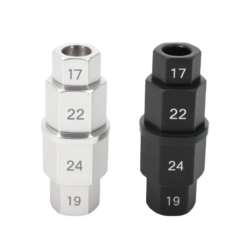 [CA2] Hex Axle Tool Universal Chrome Silver Wrench Removal Allen Spindle Tool For Motorcycle Front Axle Wheel