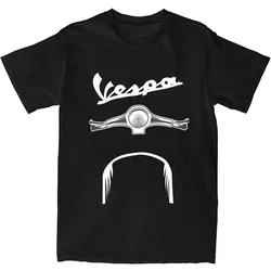 V-Vespas T-Shirt Men's Motorbike Logo Streetwear Cotton T Shirts Summer O Neck Novelty Tees Casual Oversized Clothes