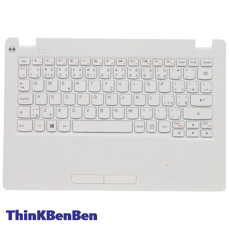 CZ Czech White Keyboard Upper Case Palmrest Shell Cover For Lenovo Ideapad 110S 11 11IBR 5CB0M53612