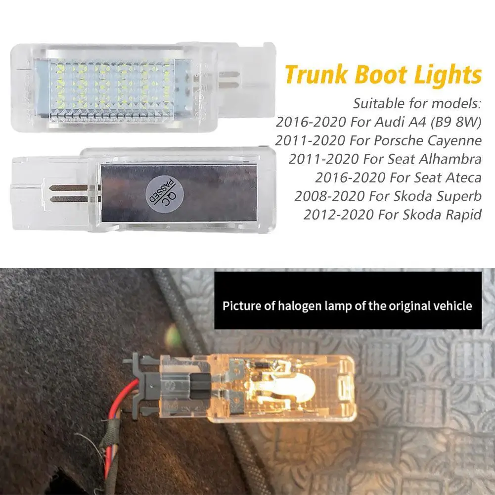 LED Footwell Trunk Glove Box & Luggage Compartment Lights for VW Golf Jetta Passat B6/B7/B8/CC Trunk Light Glove Box