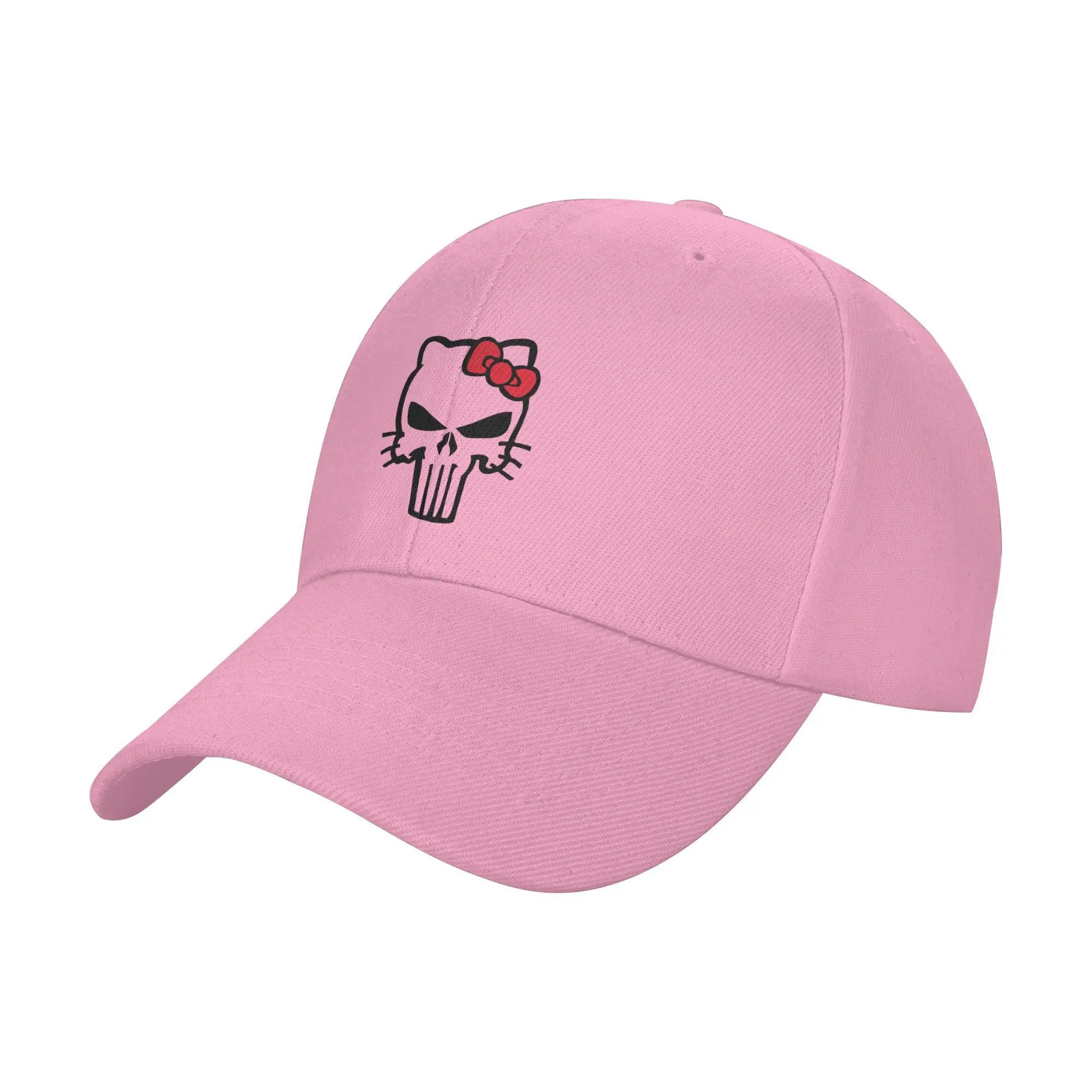 Hello Punishment Funny T Shirt Skull Head Hats Adult Retro  Dad Hat Sun Hat Sports Cap Adjustable Polyester Baseball Cap