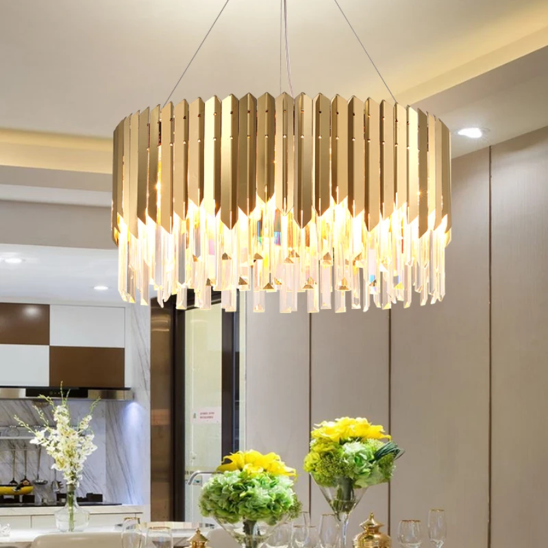 Luxury Modern Crystal Ceiling Chandelier Restaurant Led Lighting Bar Table Lamp Bedroom Living Room Fixtures  Decor