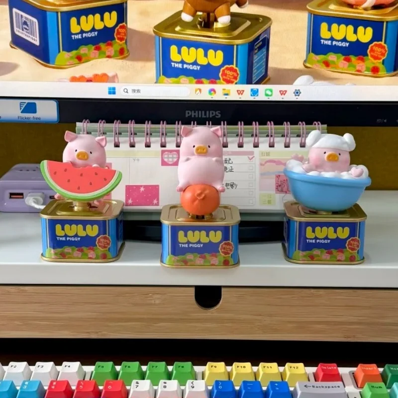 Lulu The Piggy Blind Box Mystery Toy Solar Energy Doll Model Cute Trendy Desktop Decoration Holiday Gift For Adult Collectors view 6
