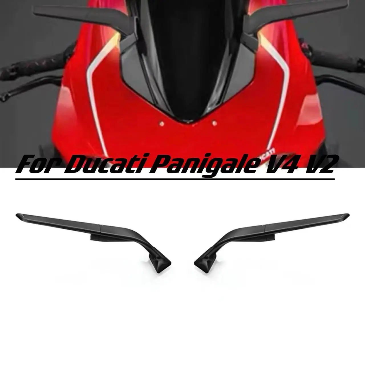 

Motorcycle Rearview Mirror For Ducati Panigale V2 V4 959 1299 899 Stealth Sport Winglet Mirror Kits Adjustable Stealth Mirrors