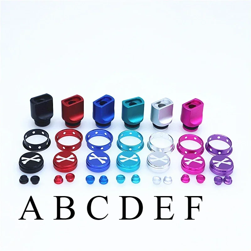 

510 Rectangle square drip tip With Button set XBONE Colorful Aluminum DRIP TIPS Straw Joint