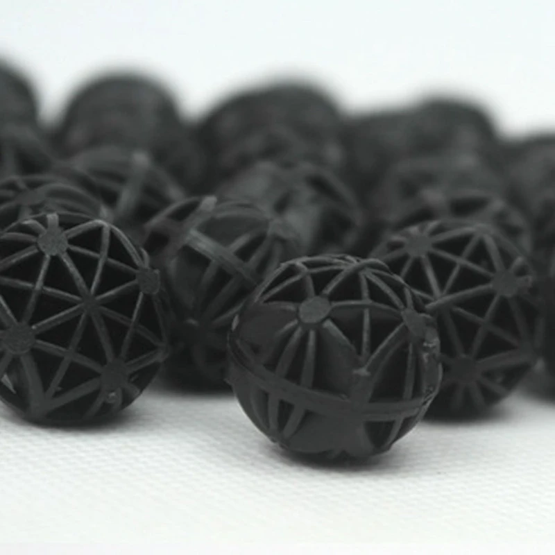 100pcs Aquarium Bio Balls Fish Tank Filters Black 16MM-A51M