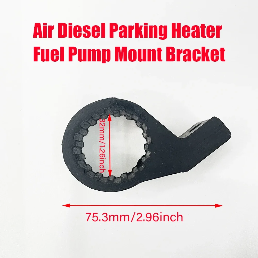 

Black Air Diesel Parking Heater Fuel Pump Mount Bracket Holder Rubber Clamp Shock Absorption Oil Pump Bracket