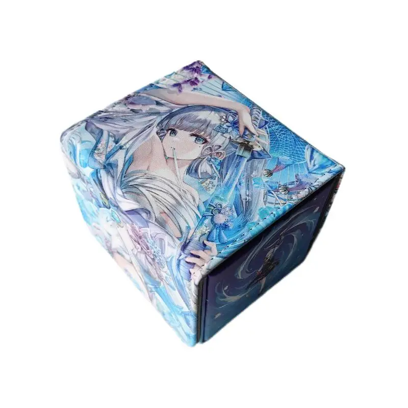 100+PP Anime Cards Storage Deck Box Board Game TCG Card Box Protector Case for MGT/Pkm/Yu-Gi-OH/Gathering Games Trading Cards