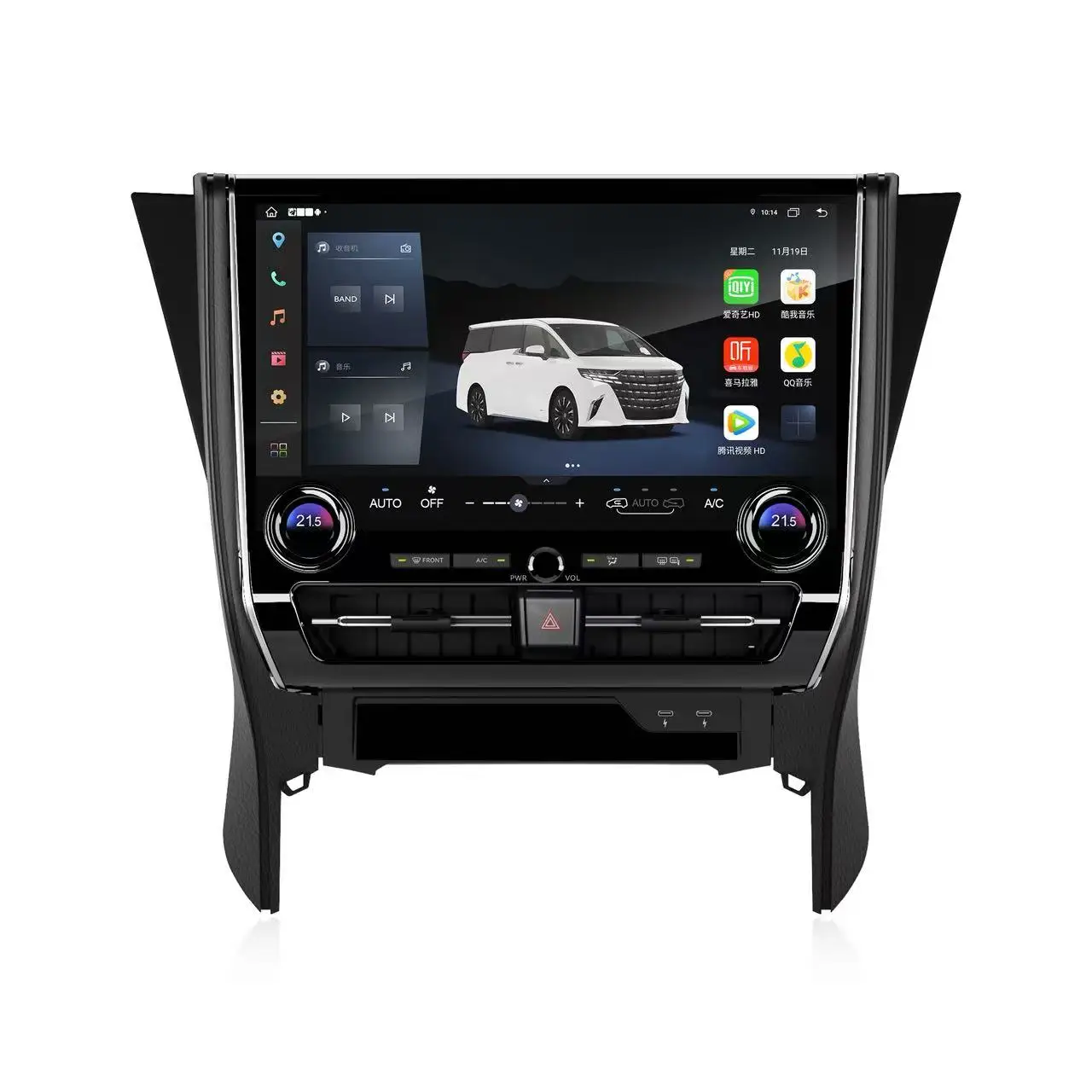 Car Radio For Toyota Alphard 30Series 2015-2019 35Series 2018-2019 Upgrade To 40Series Multimedia Player GPS Navigation 4G WiFi