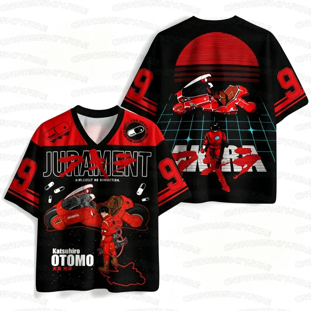 2026 Sommer Herren- und Damenmode Neues Akira 3D-Druck Outdoor-Sport-Fitness-T-Shirt Streetwear Übergrößen-T-Shirt – Detail 8
