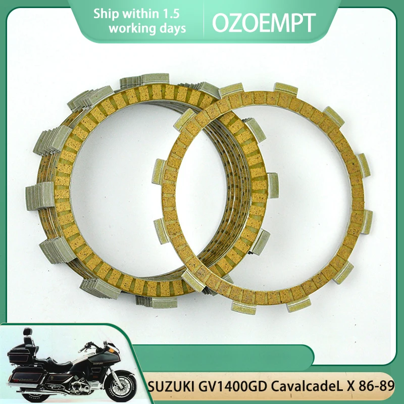 

OZOEMPT Fibrous Clutch plate Apply to SUZUKI GV1400GD CavalcadeL X 86-89