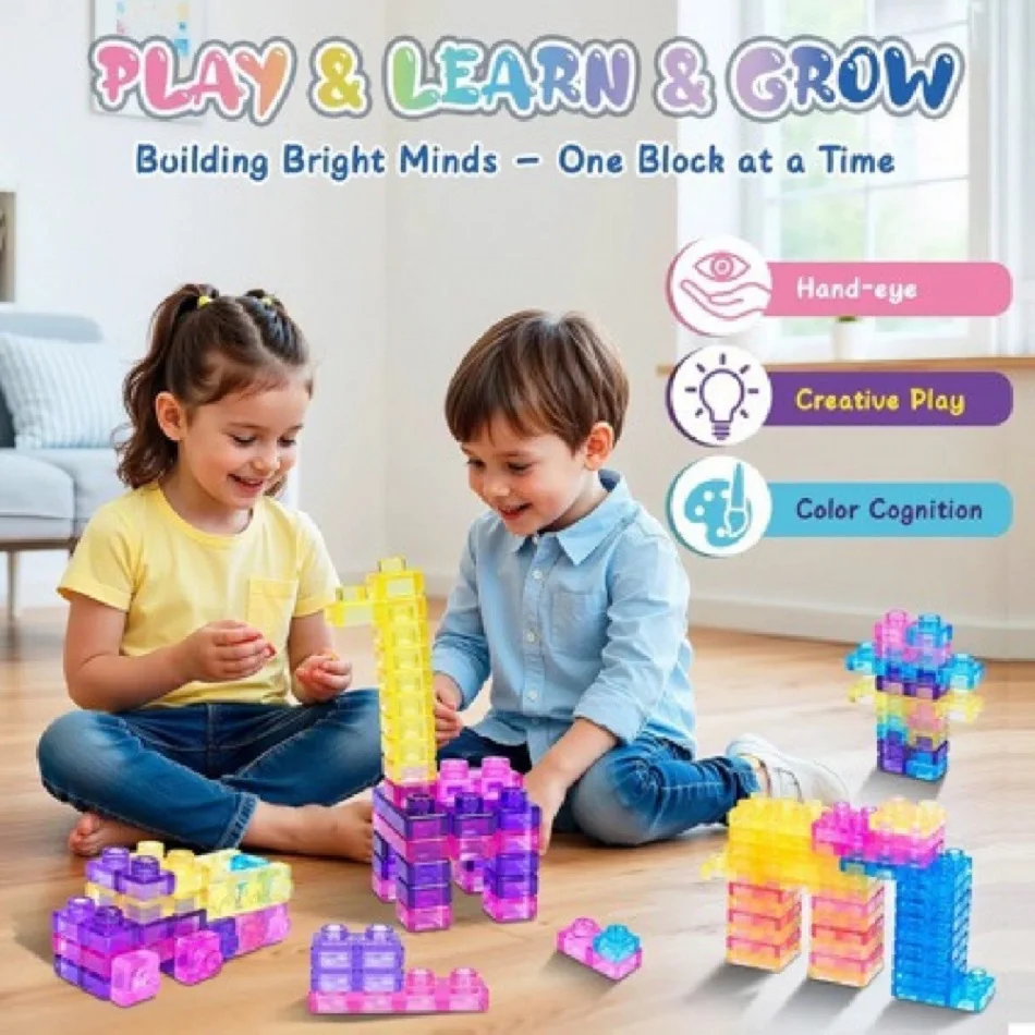 スクイーズジェリービルディングブロック、子供の実践能力を高める柔らかく伸縮性のあるカラフルなグミブロック、創造的な遊びとテーブルトップゲーム