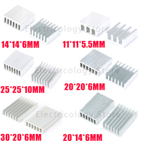 5Pcs/lot Aluminum Heatsink Radiator Heat Sink Cooling For Electronic Chip IC 3D printer Raspberry PI