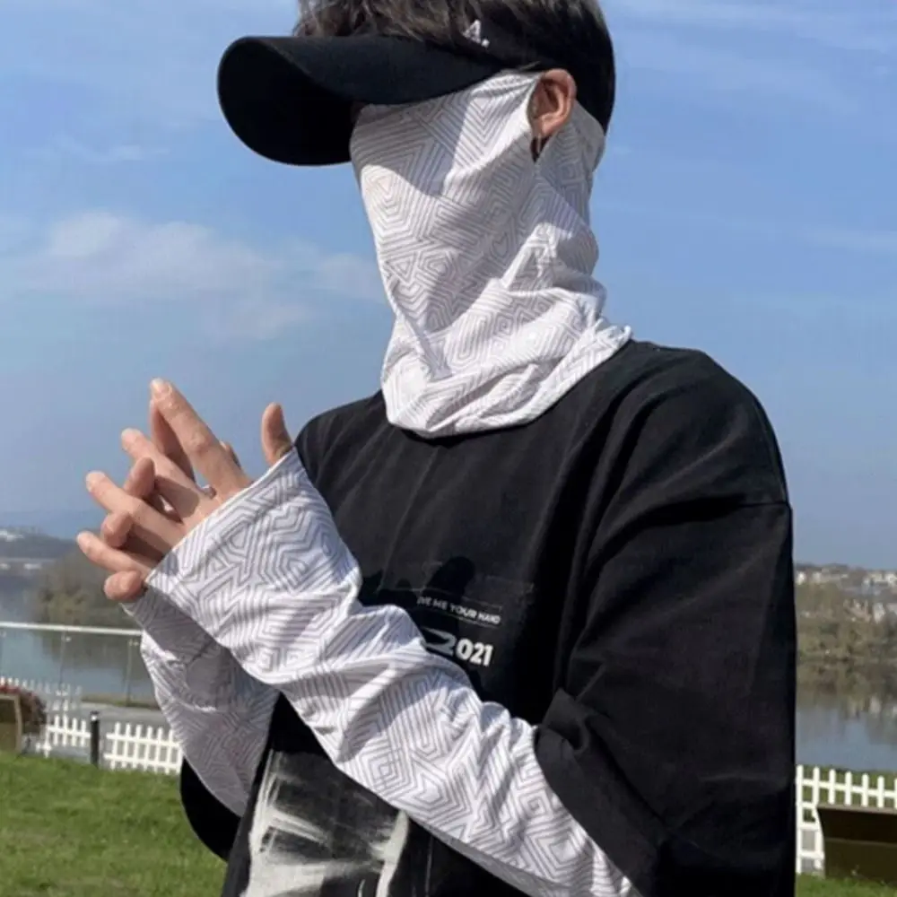 أكمام صيفية للرجال والنساء ، الحماية من أشعة الشمس ، الحماية من الأشعة فوق البنفسجية ، السفر في الهواء الطلق ، الجري ، قناع صالة الألعاب الرياضية