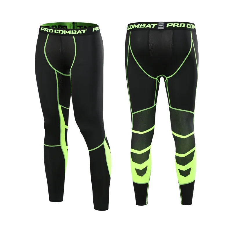 Leggings Men's Fitness Sports Leggings Running Training Printed Trousers Stretch Quick-drying Breathable Basketball Pants