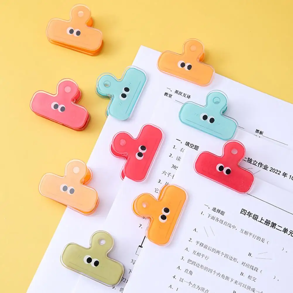 2Pcs Lightweight Document Clip Burr-free File Clamp Non-Slip Scrapbook Ticket File Clamp  Store