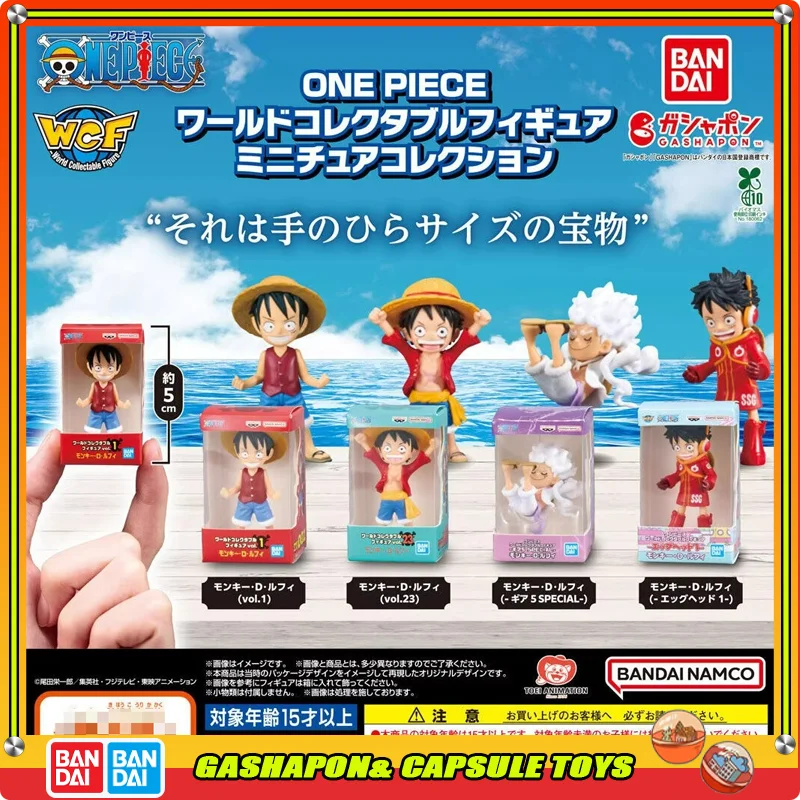 

Bandai Action Figure Model One Piece D. Luffy Gashapon Ball Miniature Boxed Model Collectible Figurines in Stock Genuine