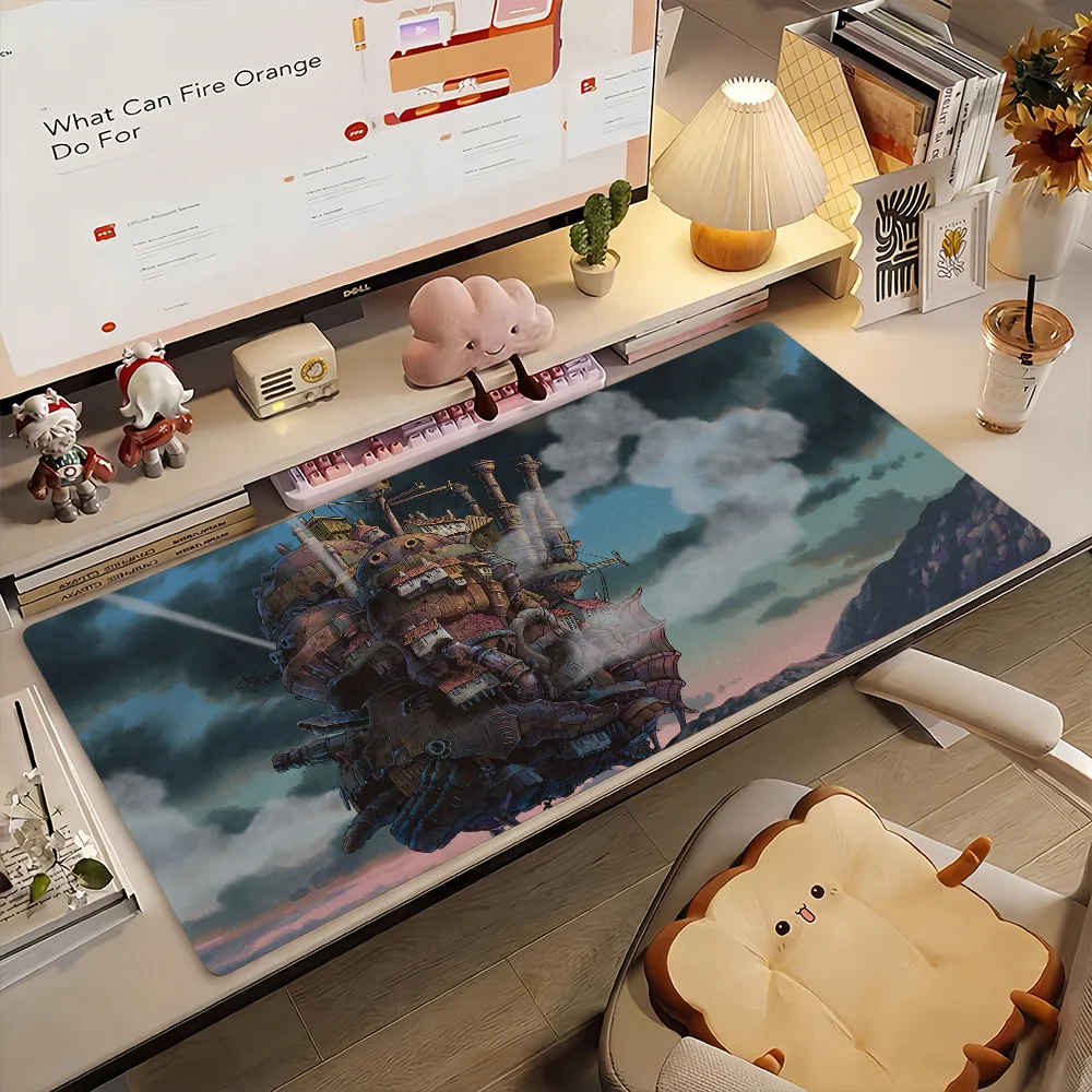 H-Howls Moving C-Castle-S Mouse Pad Computer Laptop Rubber Non-slip Mouse Mat Mousepad Gamers Decoracion Desk Mat