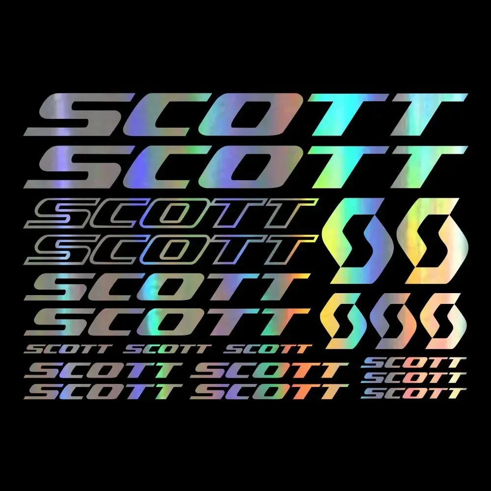 21 Adesivos para Bicicleta Scott, Decalques para Quadro de Bicicleta, Adesivos para Carro, Acessórios de Decoração para Ciclismo, 32cm*22cm