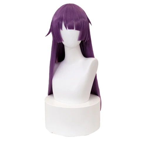 Женский косплей парик Senjougahara Hitagi DOKIDOKI фиолетовый