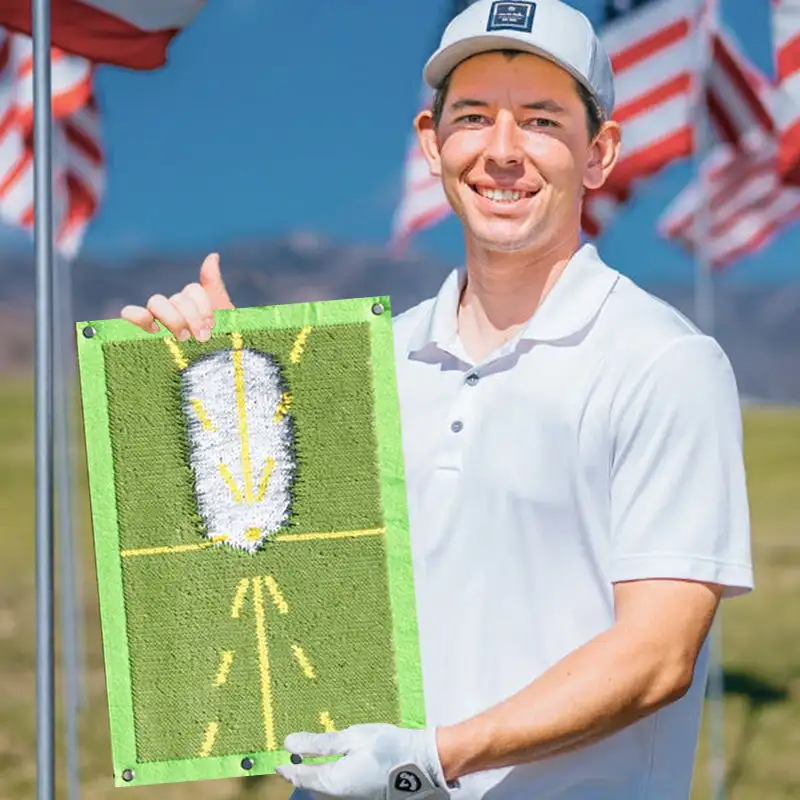 Tapis de pratique de swing de Golf d'intérieur, tapis d'entraînement, de détection, d'orientation