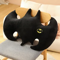 Pictorial Black Bat Shaped Plush Pillow Cool Superman Sofa Cushion Bay Window Nap Pillow Stuffed Animal Toys Hobbies Xmas Gifts