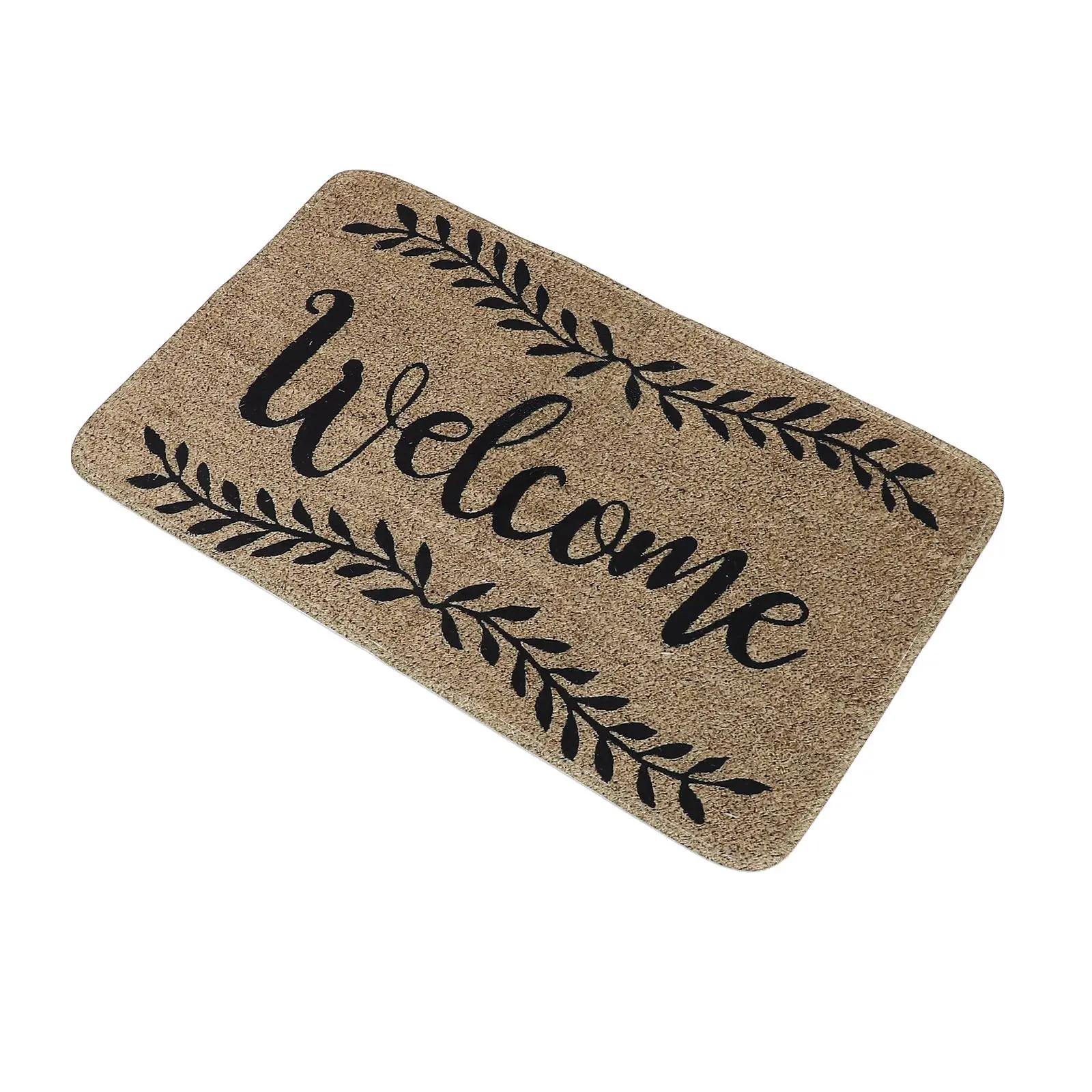 Welcome Door Mat Front Door Outdoor Doormat Entryway Rug Non-Slip Wear-Resistant Easy Clean Shake Scrape Mud Home Porch Patio
