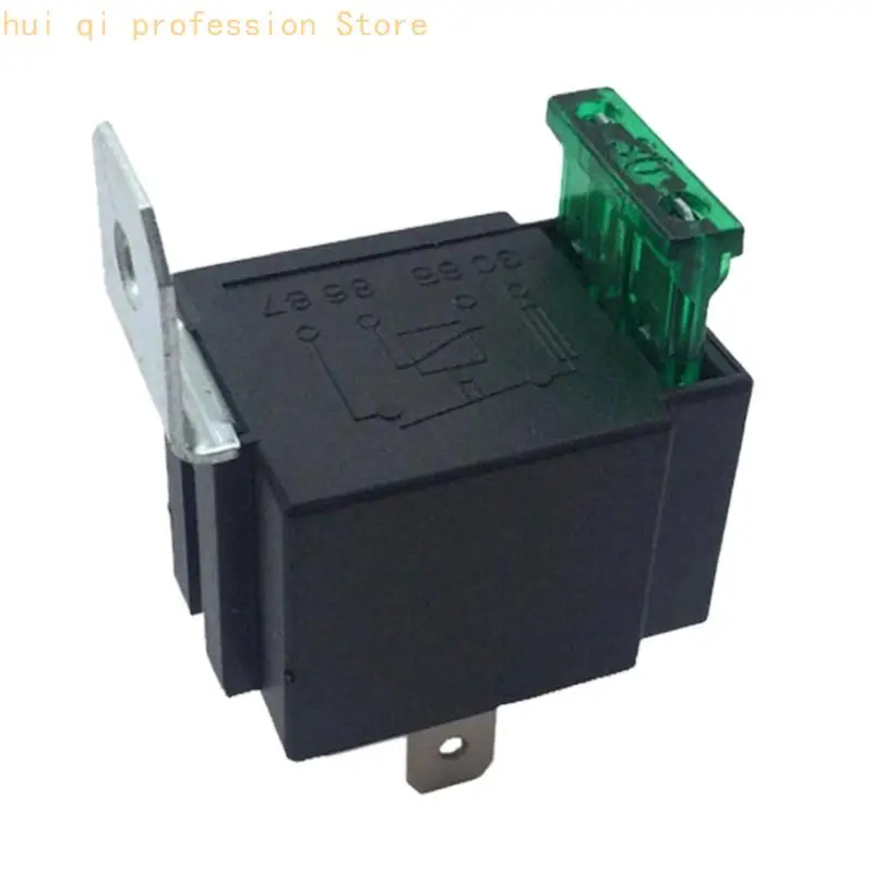 Universal DC12V 30Amp Kfz-Relais mit integriertem Sicherungsschutz 4-Pin SPST für verschiedene Fahrzeugmodelle H8WE – Detail 3