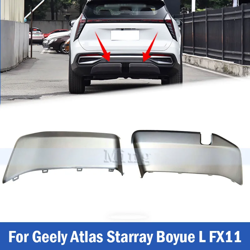 1 PC Rear Bumper Lower Trim Panel For Geely Atlas Starray Boyue L FX11 Bumper Flapper Cover Plate