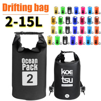 2L 3L 5L 10L 15L Waterproof Dry Bag Swimming Bag Foldable Beach Storage Pack Kayaking Rafting Trekking Floating Water Sack Bag