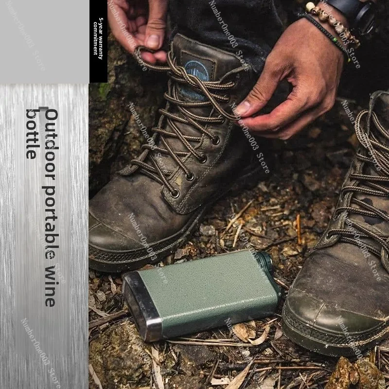 قارورة الورك الصغيرة المحمولة مع قمع زجاجة الخمور جيب خمر للاستخدام في الهواء الطلق #2