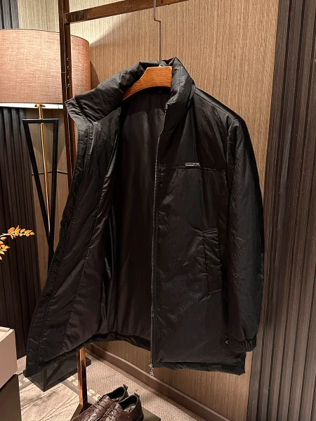 

Мужское повседневное белое пальто средней длины с воротником-стойкой Jaet, термомягкая поверхность, цветочный узор Tka, осень-зима 202, пальто