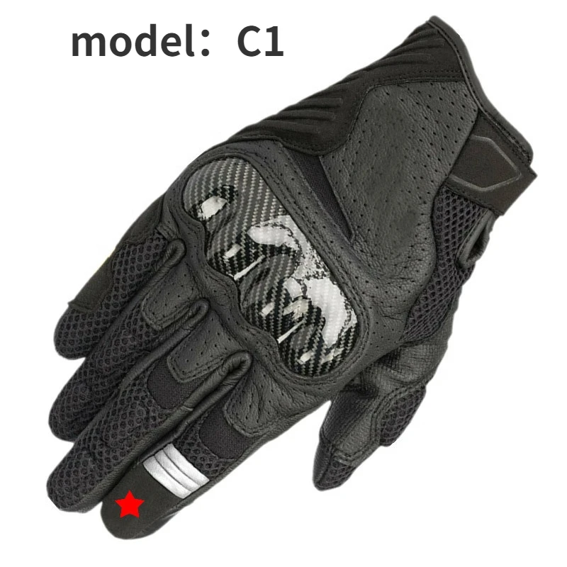 

Custom Carbon Fiber Protection Motorcycle Riding Gloves Touch Screen Motocross Racing Gloves Summer Breathable Motorbike Gloves