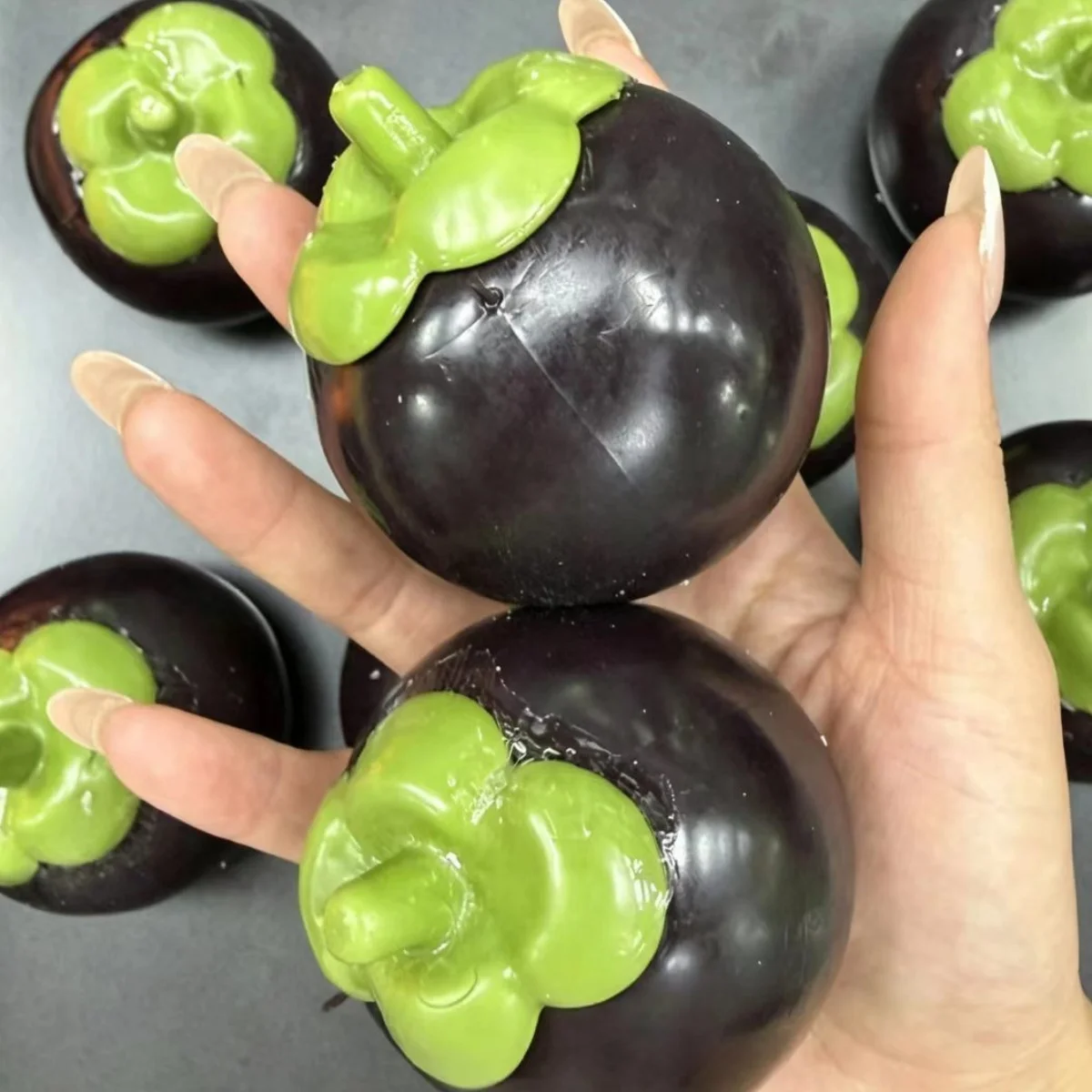 Mangosteen Squishy Fidget Toy Building Block Filling No Rebound Squeeze Toy ASMR Sensory Anti Stress Toys for Adults