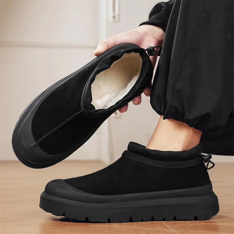 

Boots Men Comfortable Soft Warm Designer Waterproof Living Room Shoes Winter Women Men Indoor High-quality Men Cotton Shoes