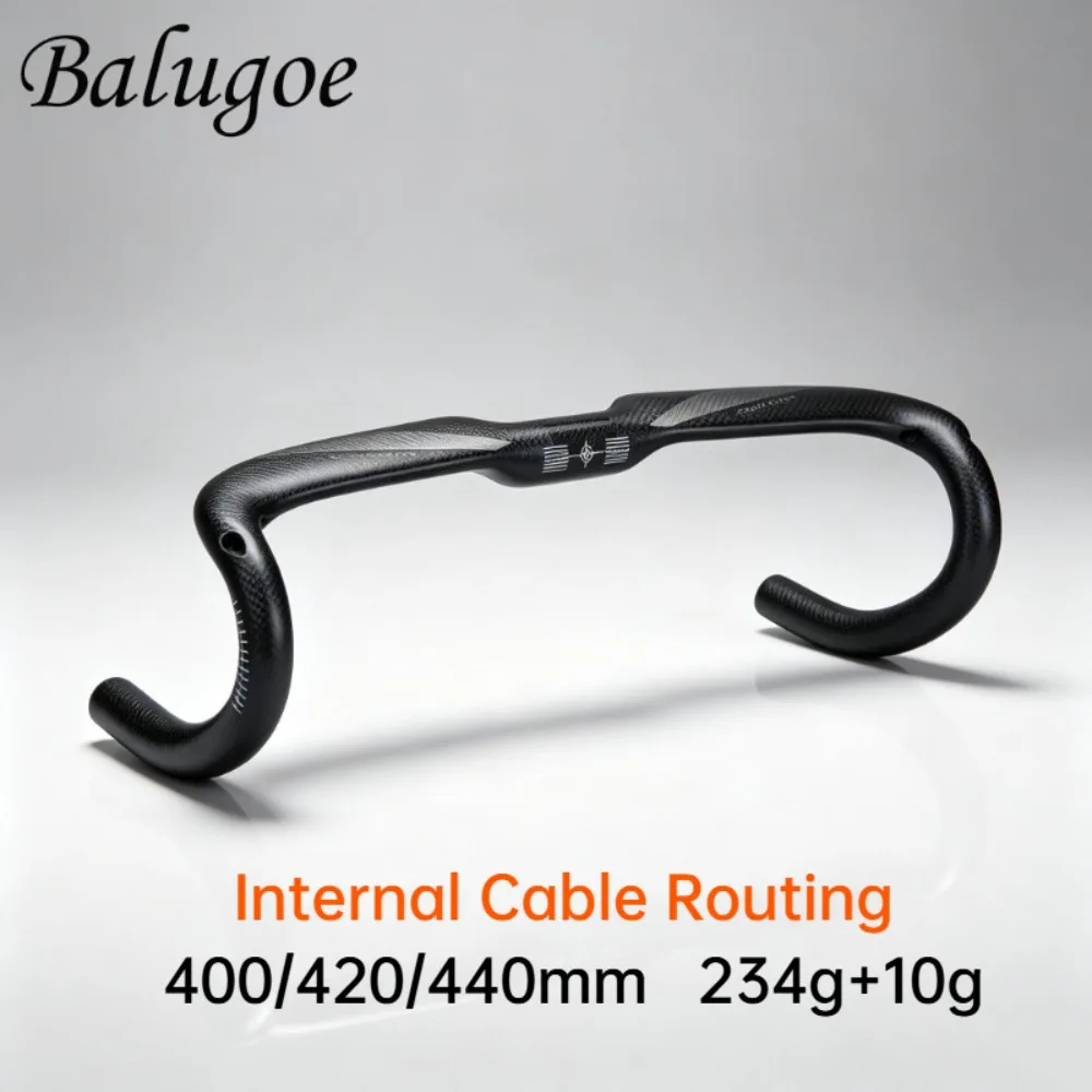 BALUGOE Carbonfaser-Rennradlenker mit interner Kabelführung, Aero-Drop-Bar, Rennradlenker, Fahrradteile