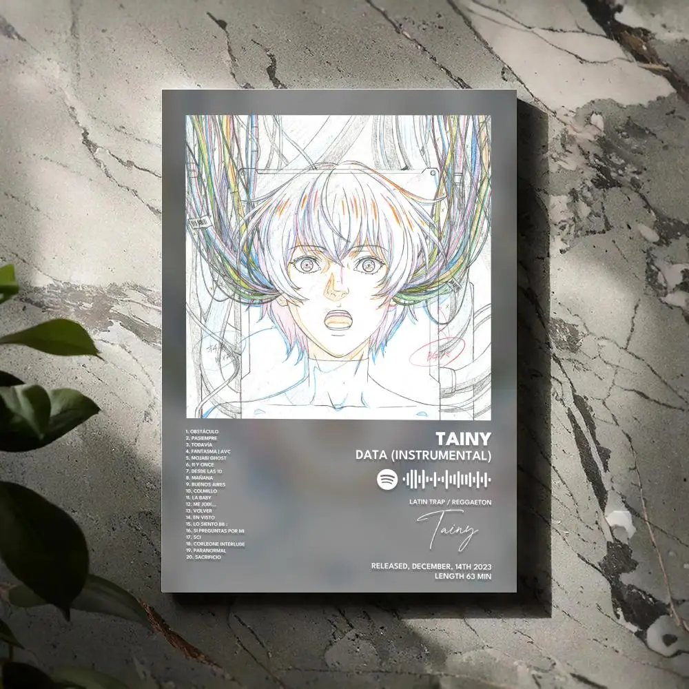 

Data Instrumental Tainy Poster Prints Canvas Painting Wall Art Picture Living Room Home Decor Tracklist Music Album Cover