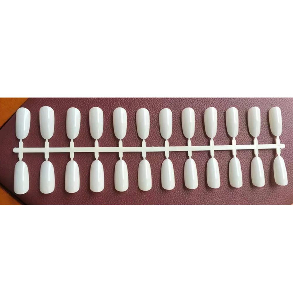 

240 Pcs Color Card Nail Tips False Semi-finished Product Polish Display Art Tools