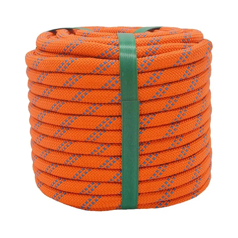

Popular Design 12mm 14mm 16mm Nylon Braided Rope Camping Swings Escape Rope Safety Climbing Mountaineering Rope for Outdoor