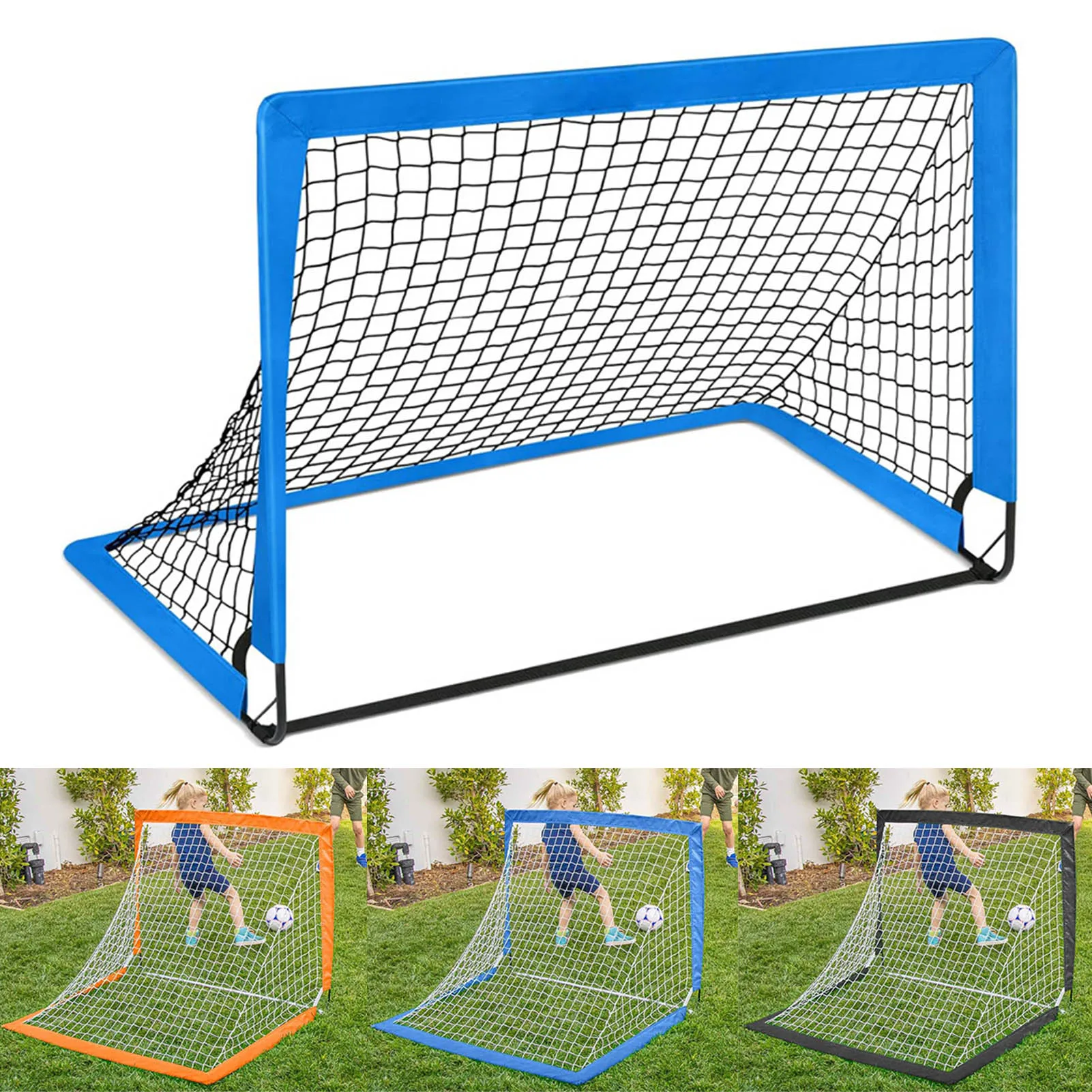 Portable Pop Up Net Soccer Goal Playground Soccer Training Equipment Toy for Home Indoor or Outdoor Use