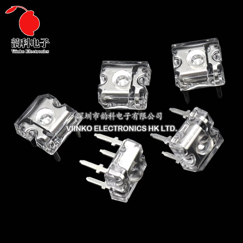 10pcs 3mm F3 Piranha LED White Red Blue Green Yellow Amber Clear 3mm LED Diode Light Emitting Diode 4-pins Diodes Brightness