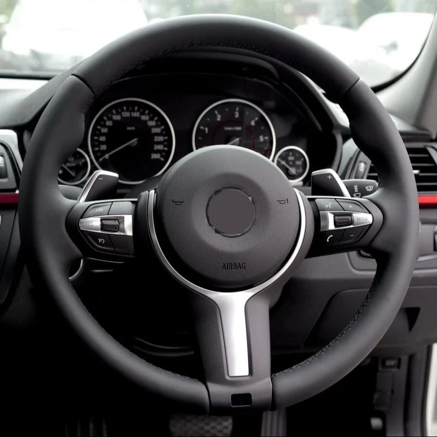 

Custom Volante Wide Shift Paddle Leather M Sport Steering Wheel For BMW F Series F30 F10 F20 X5 E70 E60 E71 E90 F22 F15 M3 M5 M6