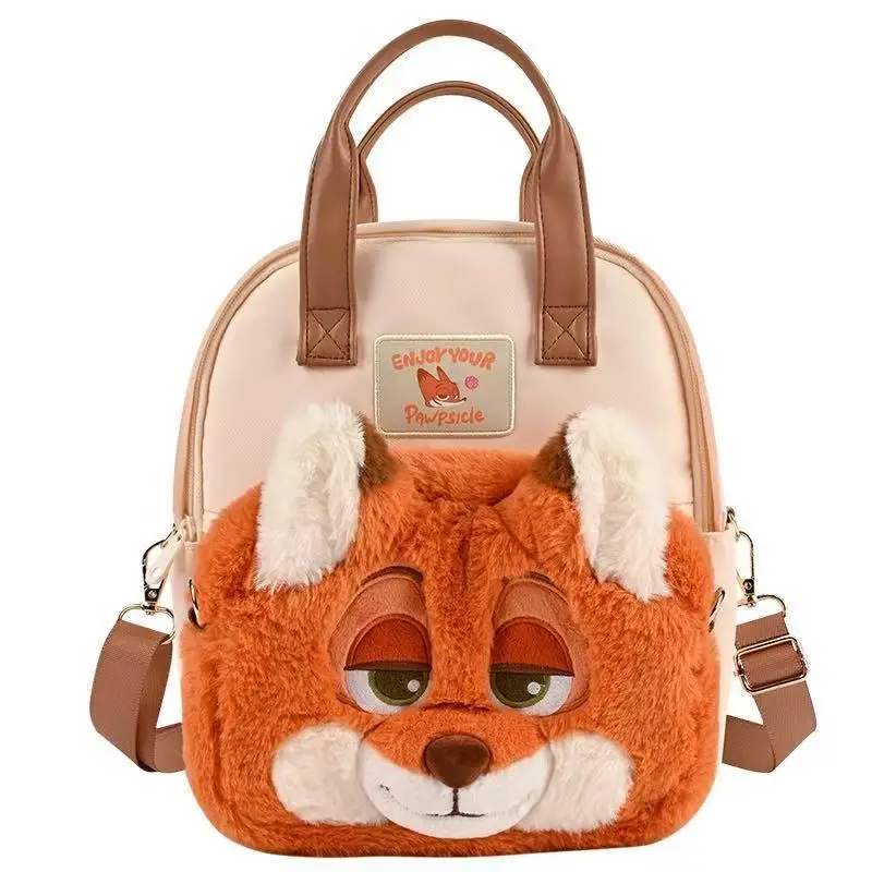 

Disney Zootopia Judy Hopps Nick Wilde Stuffed Animal Backpack Spacious Crossbody Bag for Kids Adults