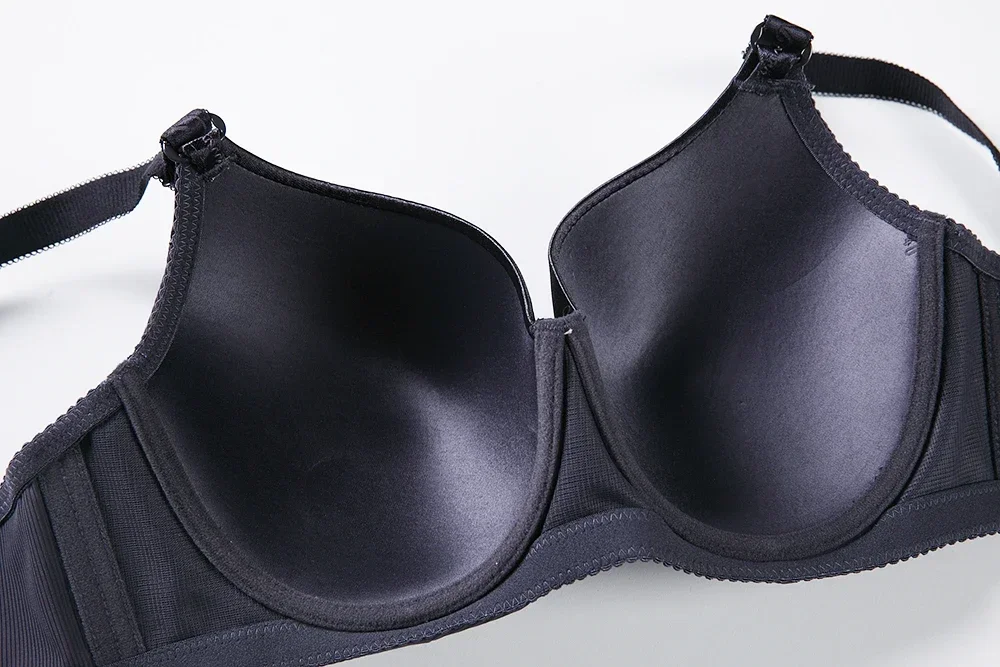 BINNYS 女性のフルカップ D カップ高品質プラスサイズの下着スパンデックスナイロンストライプ快適なアンダー女性のブラジャー