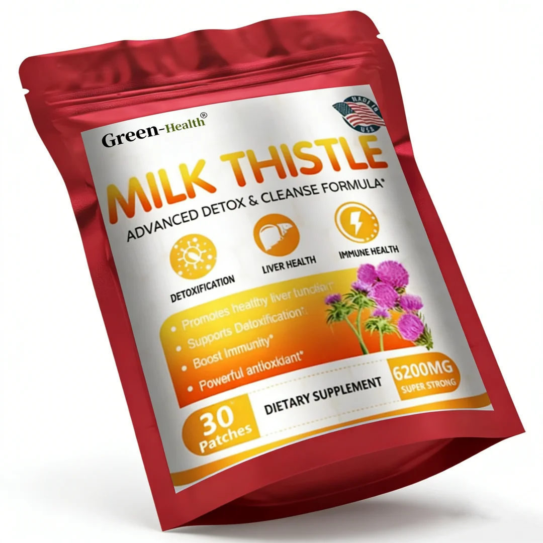 

Hot sale Milk Thistle Extract Topical Patch (6200mg) - Liver Detox, Antioxidant Protection, Non-GMO Formula free shipping