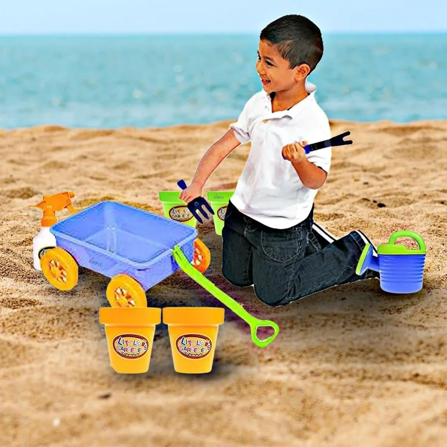 Juego de juguetes para vagones y herramientas de jardín Premium, 15 Uds., herramientas de jardinería para niños y juego de juguetes para vagones, resistente y duradero, Top Yd, playa, arena, Garde